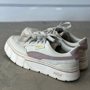 PUMA Women’s Mayze Stack Premium Sneaker Platform Shoe Sz US 10.5 / EUR 42
